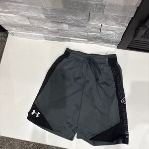 Under Armour Men's Charcoal and Black Athletic Shorts